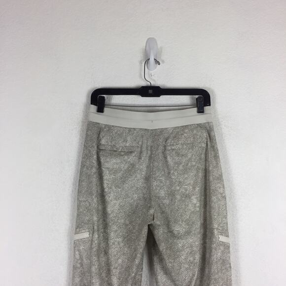 Athleta Venture Joggers Size 4 Printed Pant Viper Grey Workout Stretch Comfy - Picture 14 of 16